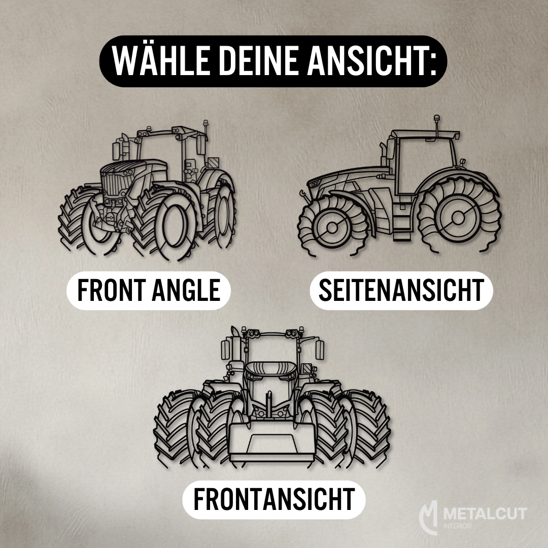 Sonderanfertigung - Dein Trecker als Silhouette